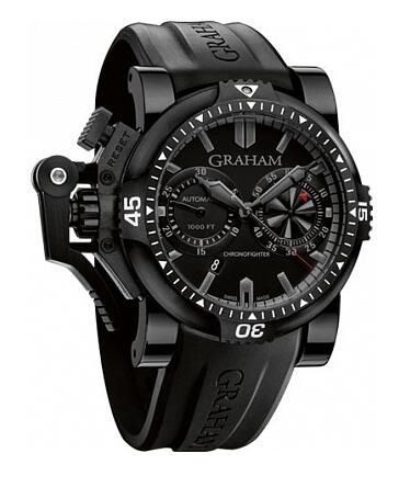 Review Replica Watch Graham Chronofighter Oversize Diver Deep Black 2OVEB.B38A - Click Image to Close